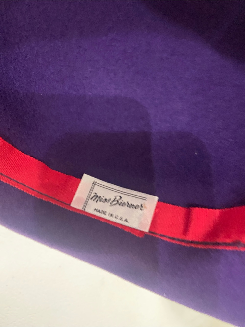 Pretty Purple Dress Hat / Church Hat by Miss Bierner - Picture 8 of 12
